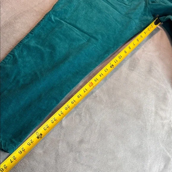 Lucy & Yak Original Organic Corduroy Dungaree Teal Size Medium - Picture 14 of 15